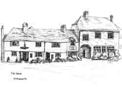 greeting card of The Swan Public House, Fittleworth
